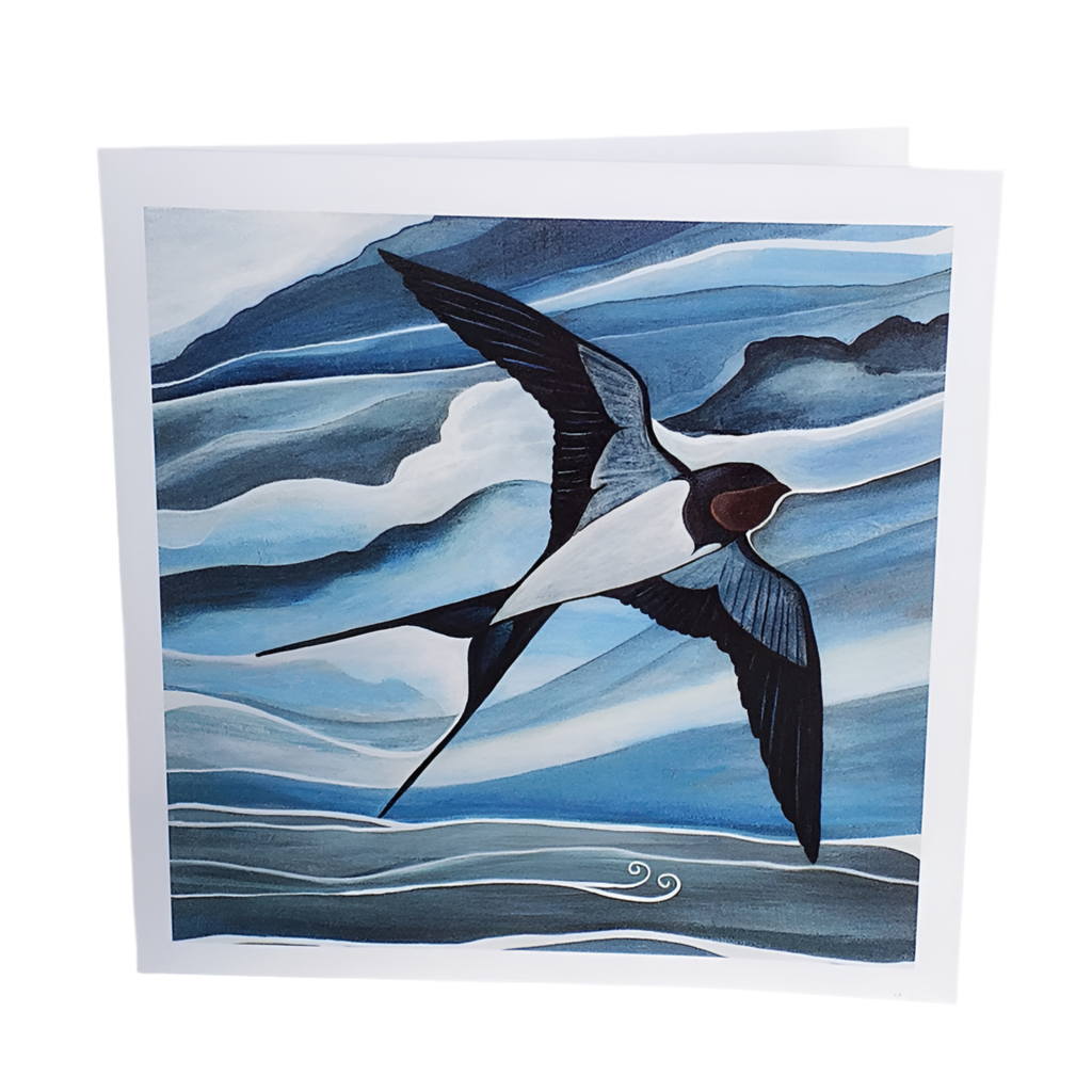 Swallow In Flight ~ Greeting Card