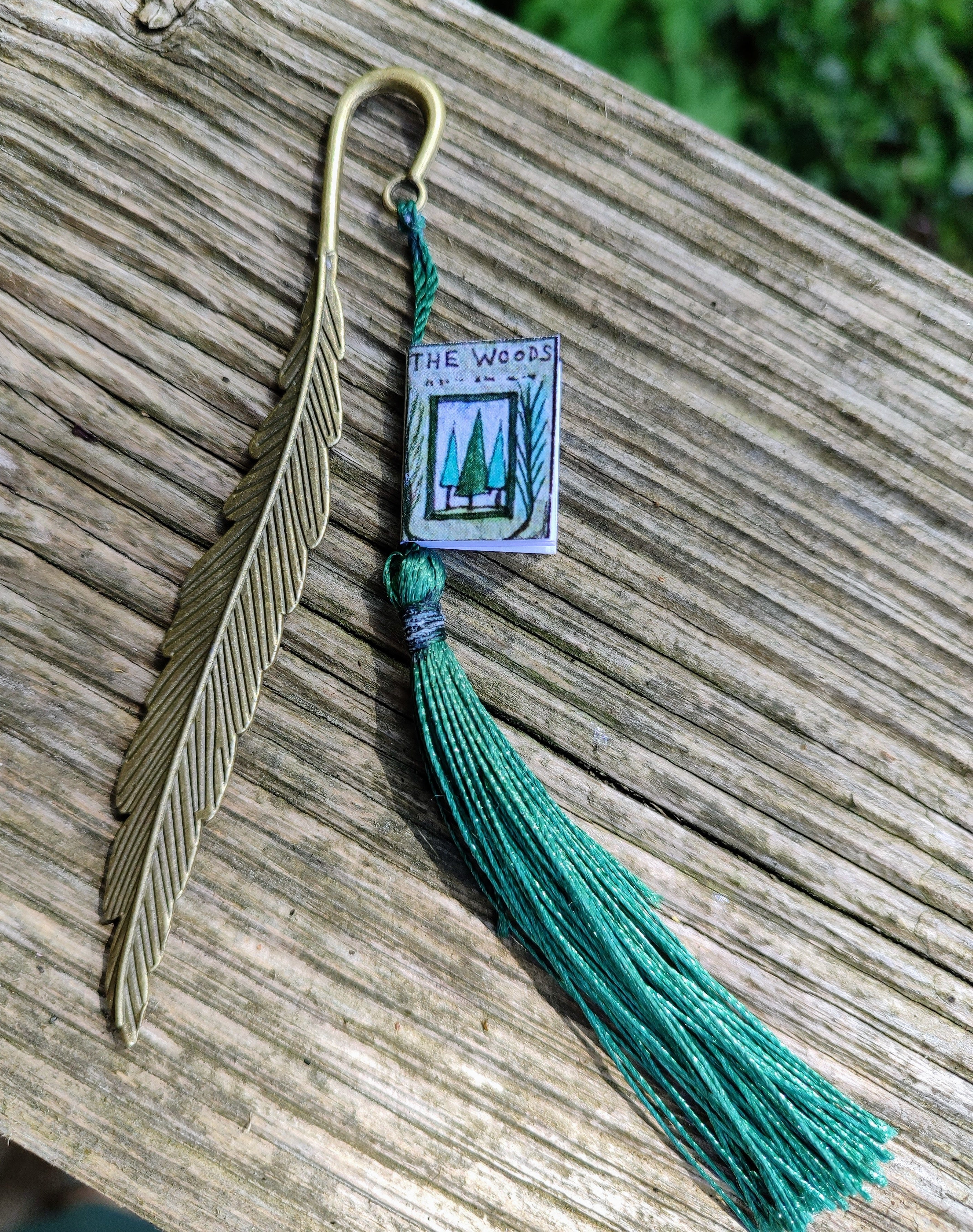 Mini book bookmark ~ The Woods