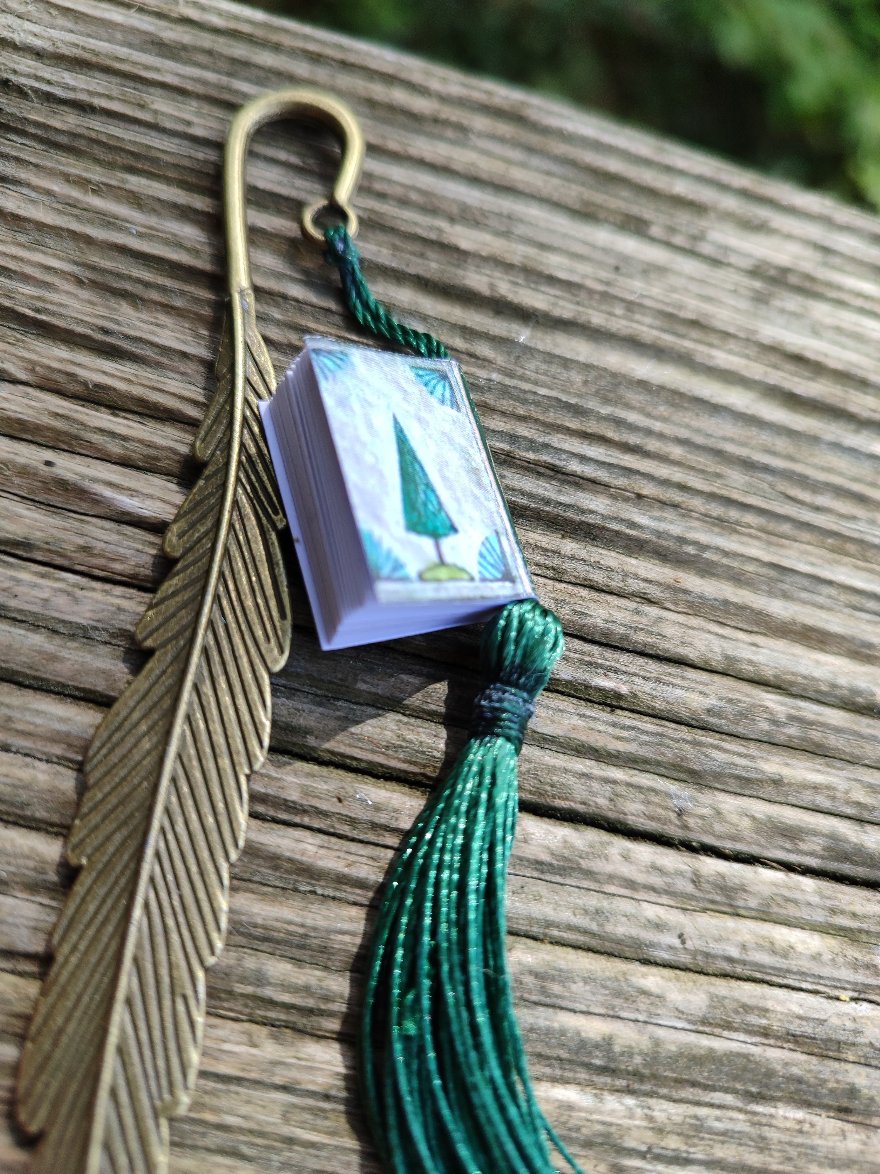 Mini book bookmark ~ The Woods