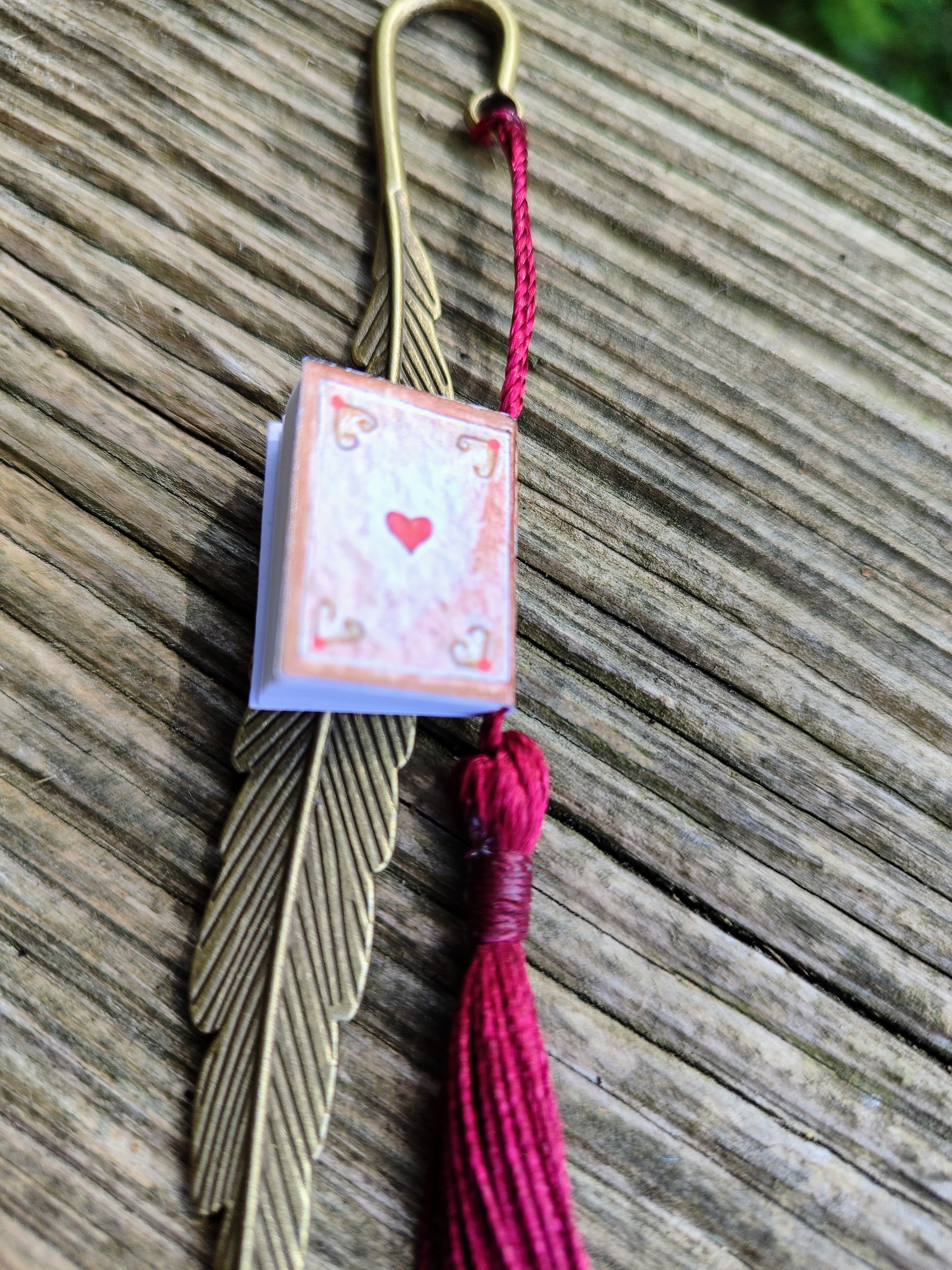 Mini book bookmark ~ Mushroom