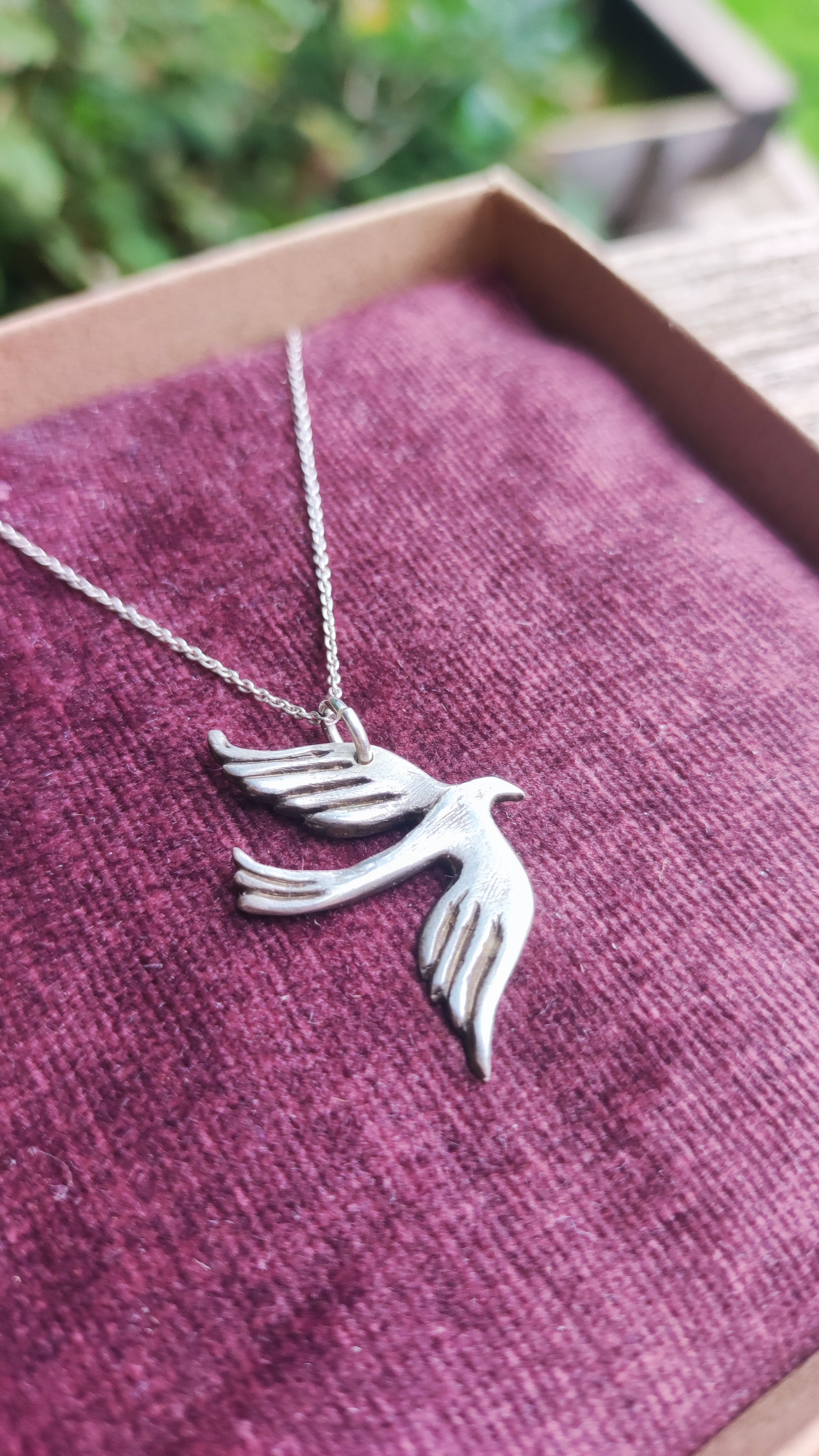 Wings to Fly ~ Silver pendant