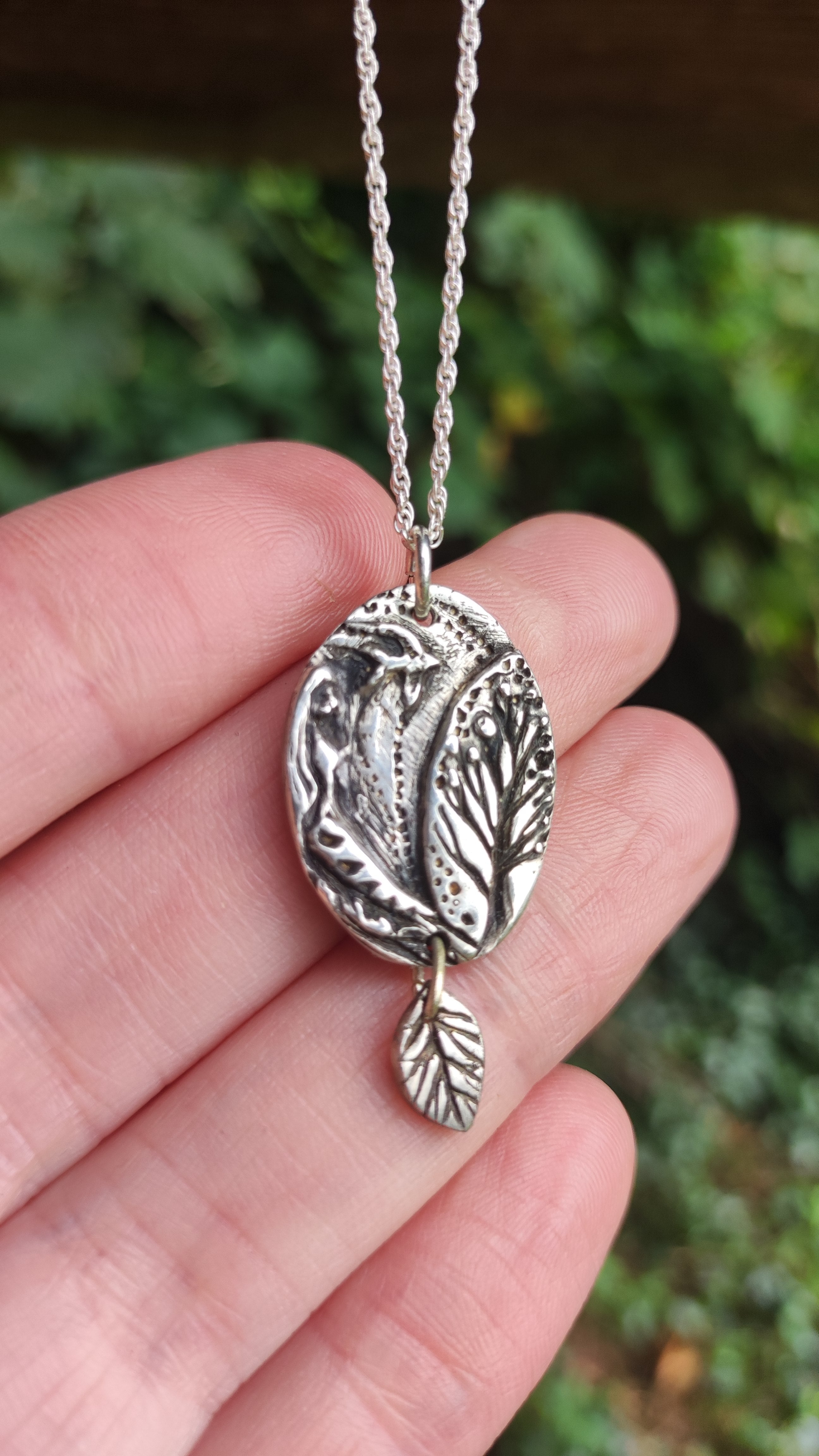 We are all Connected ~ Silver pendant