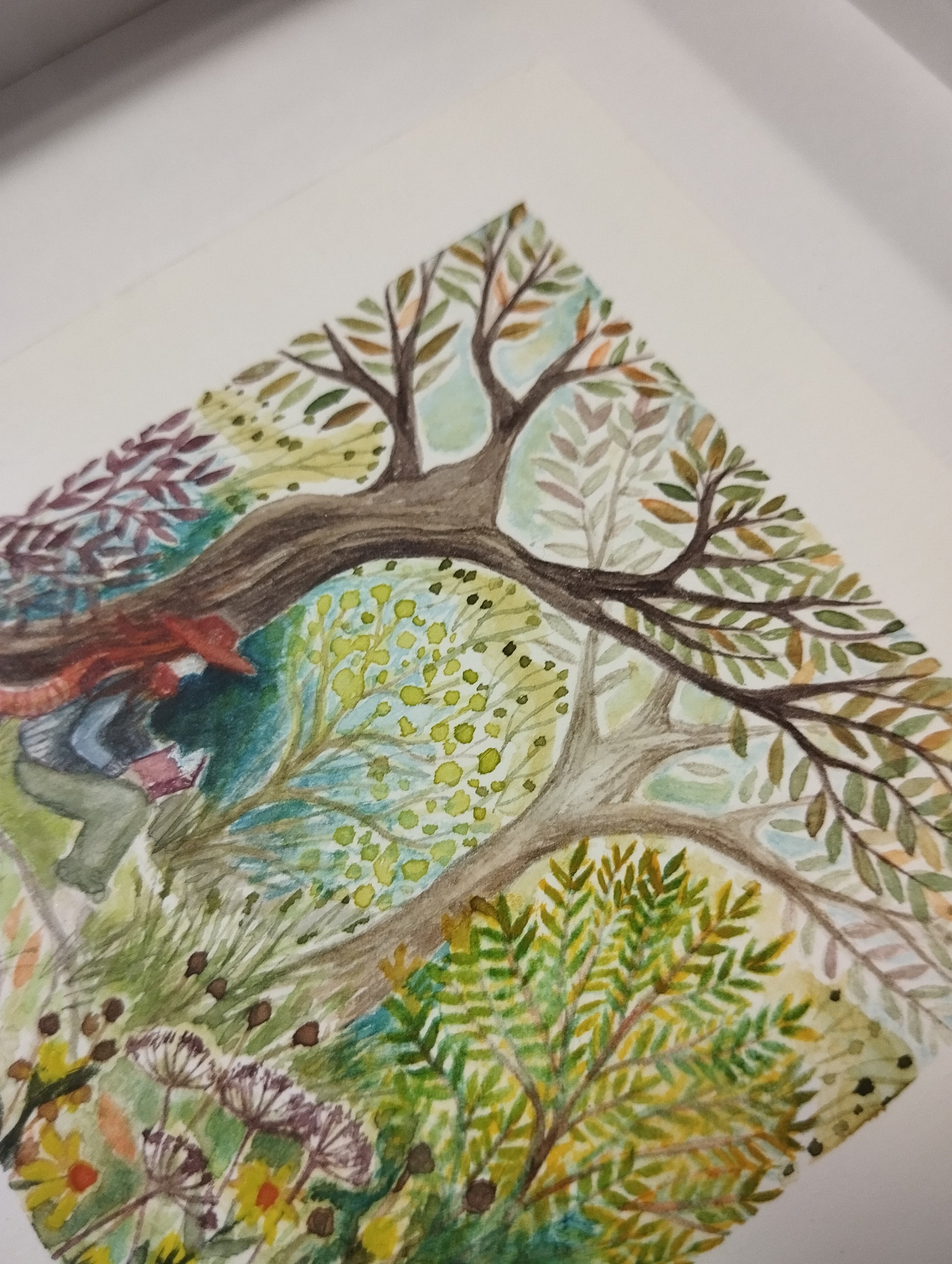 A Quiet Read ~ Original Framed