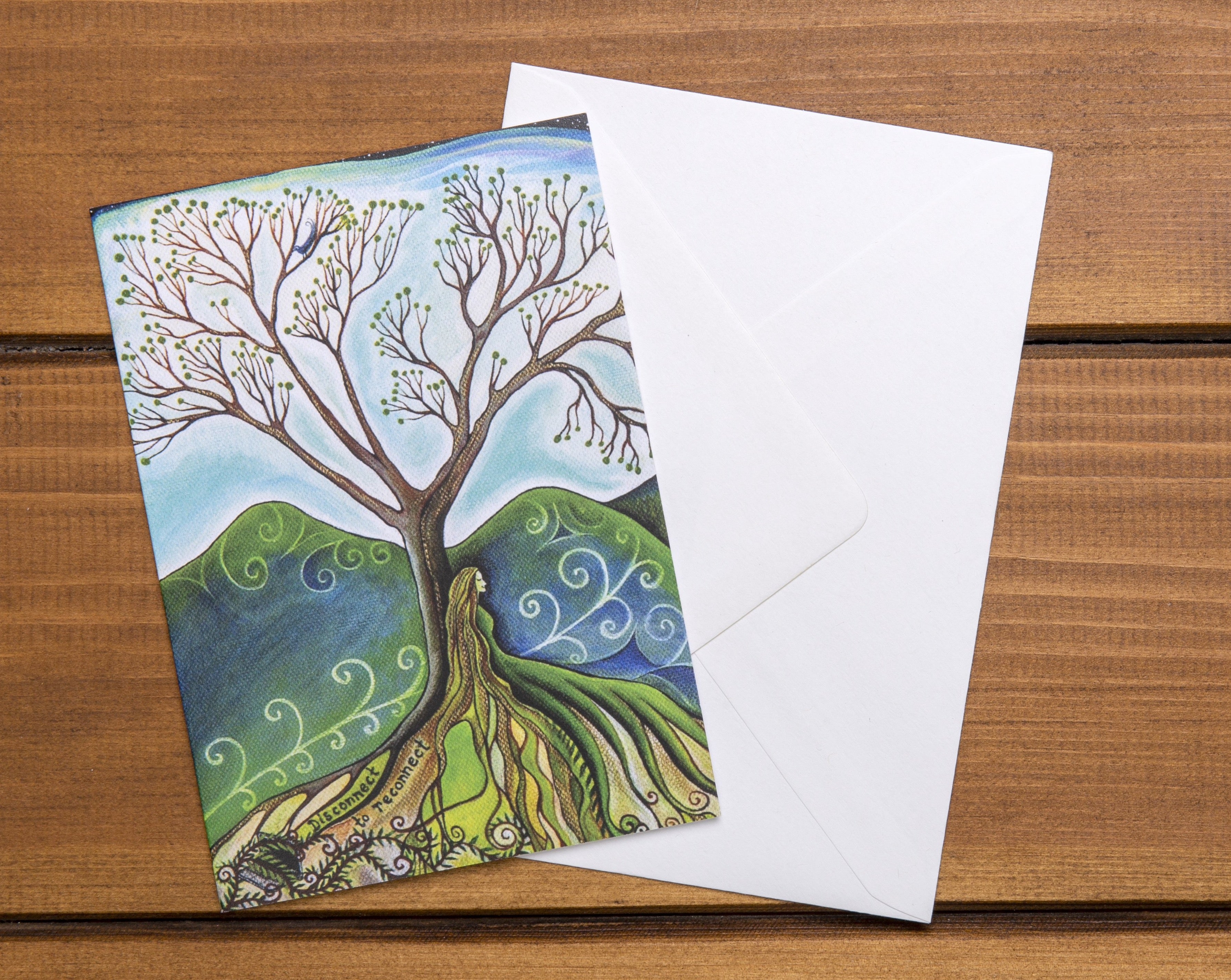 Disconnect To Reconnect  ~ Rewild Yourself ~ Greeting Card