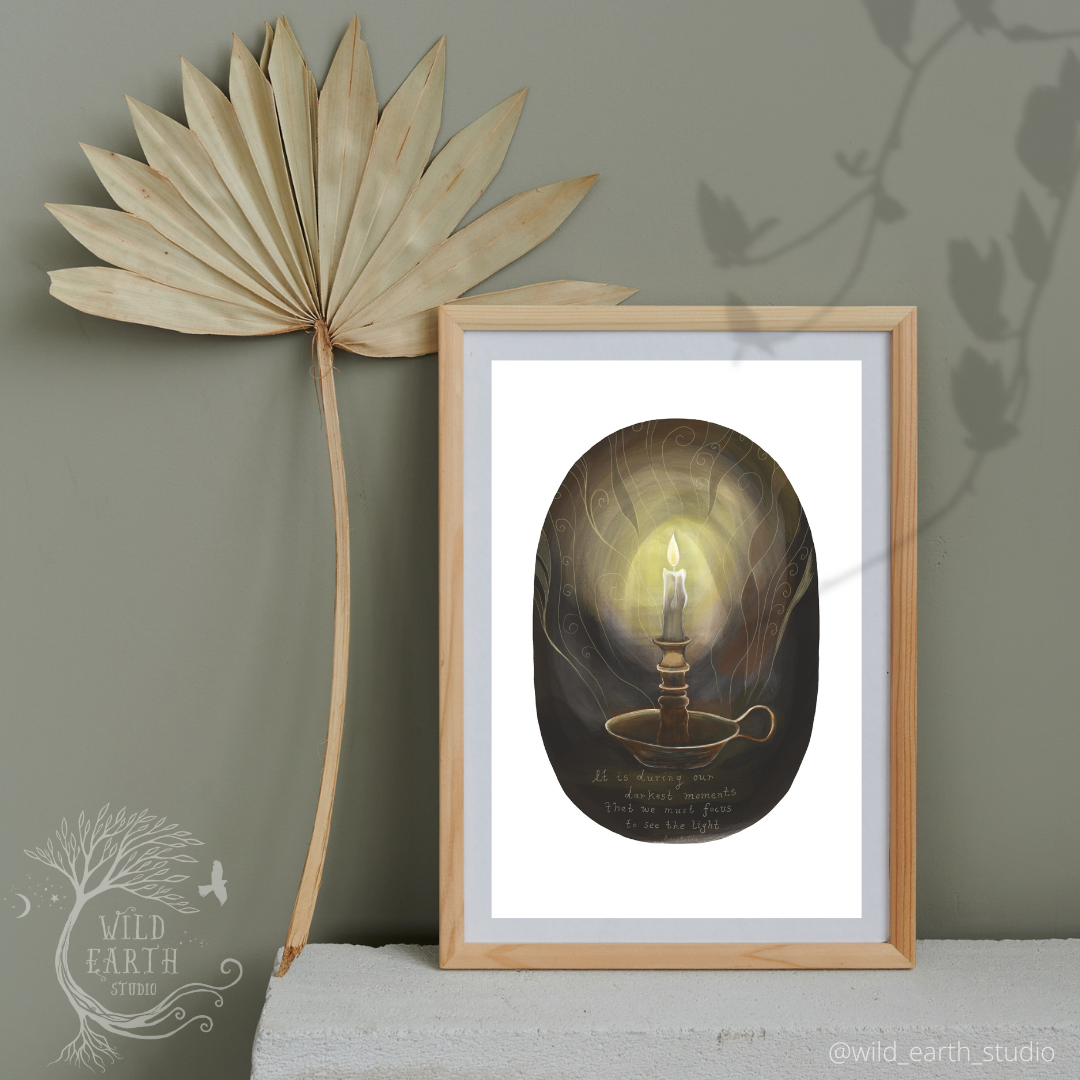 Focus to see the light ~ Art Print