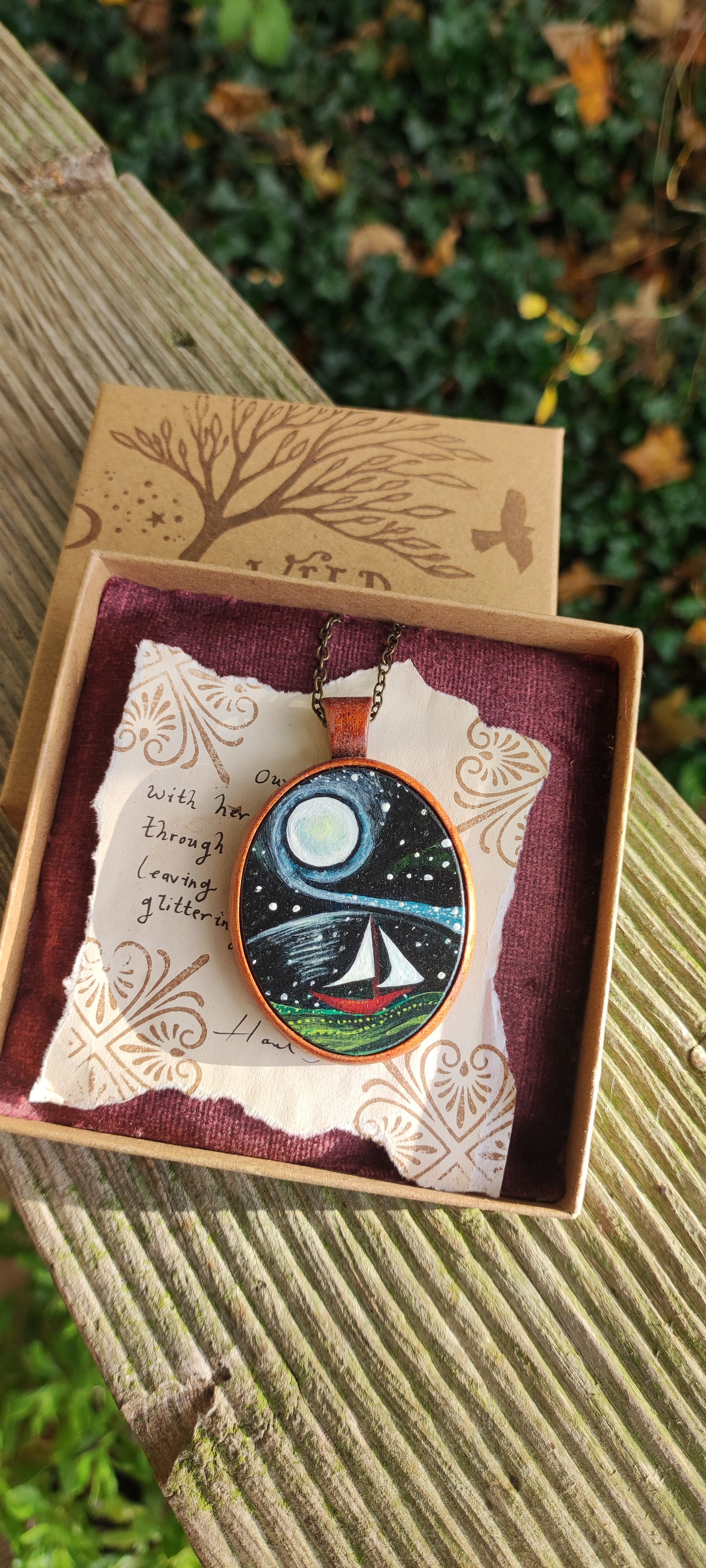 Moon Sailing - wearable art