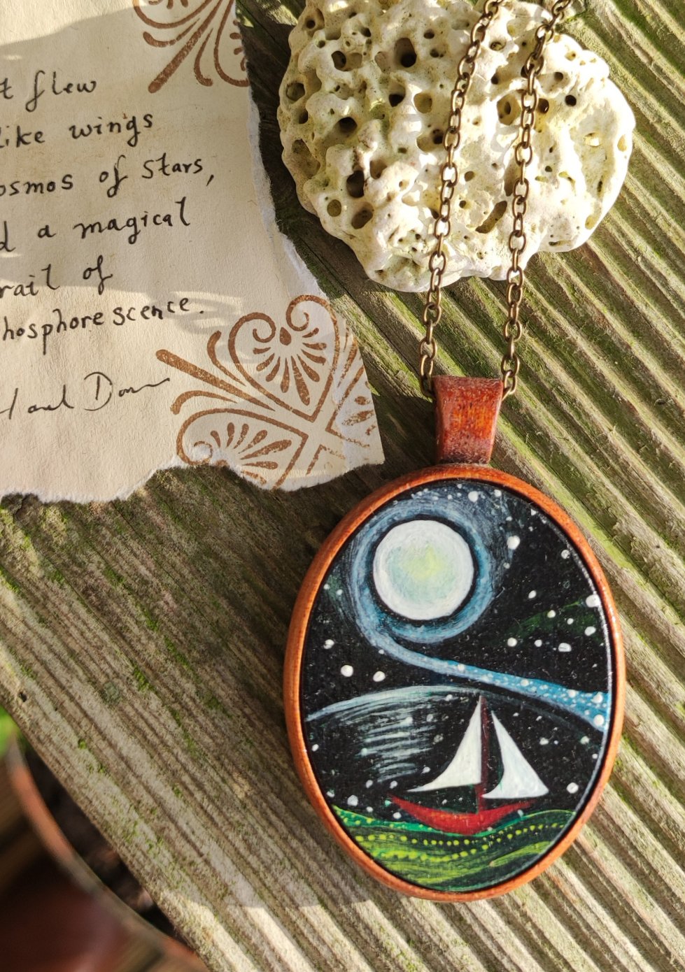 Moon Sailing - wearable art