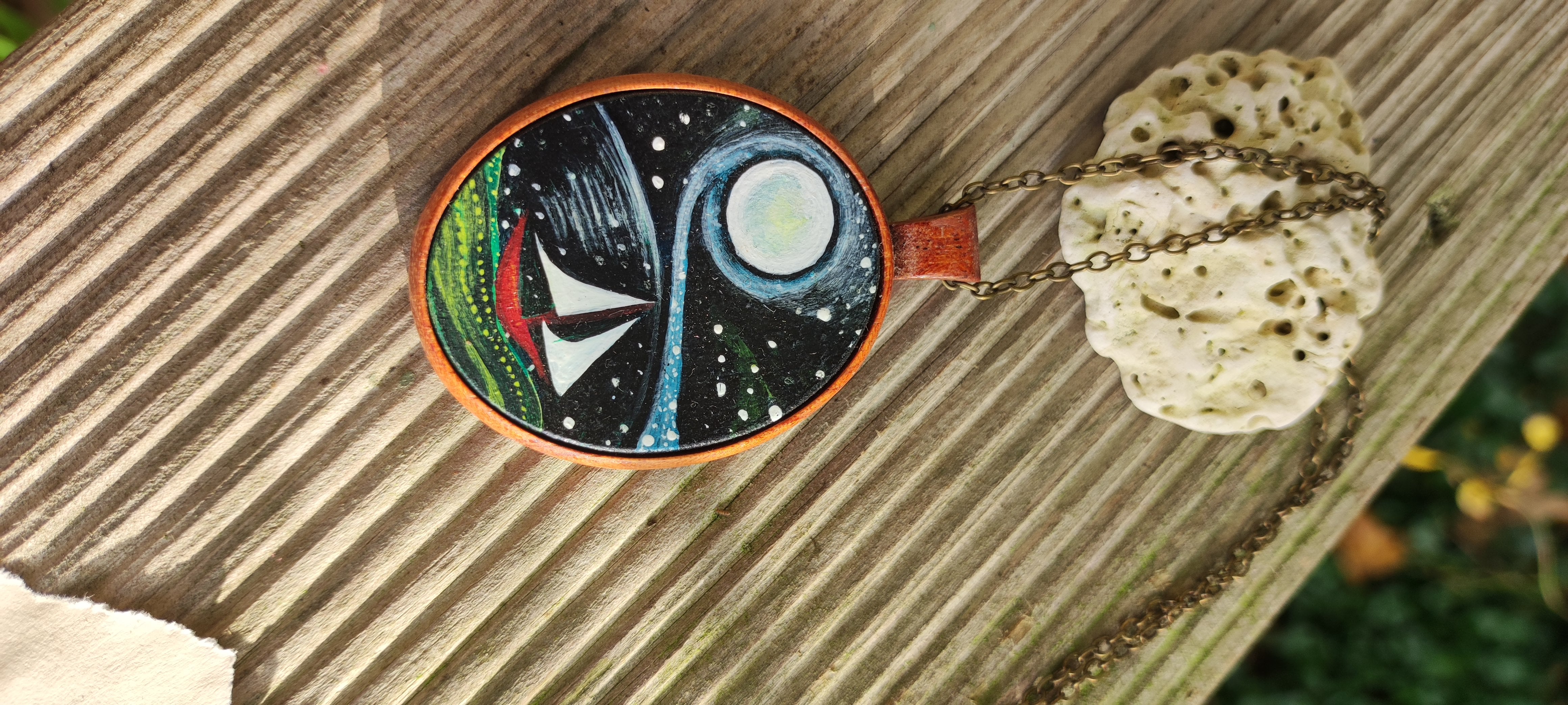 Moon Sailing - wearable art