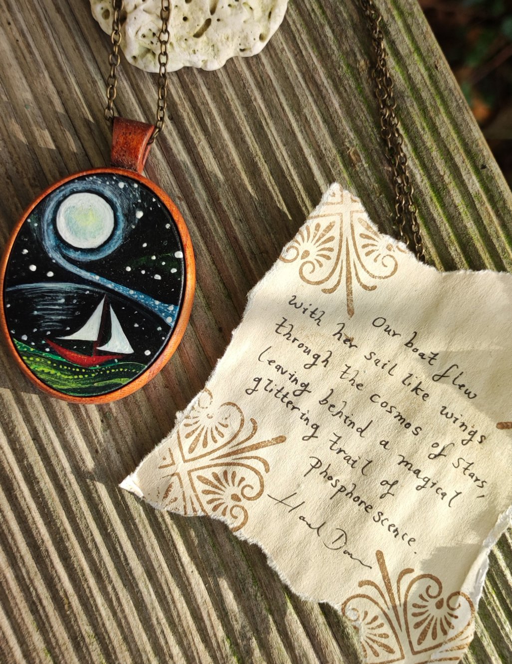 Moon Sailing - wearable art