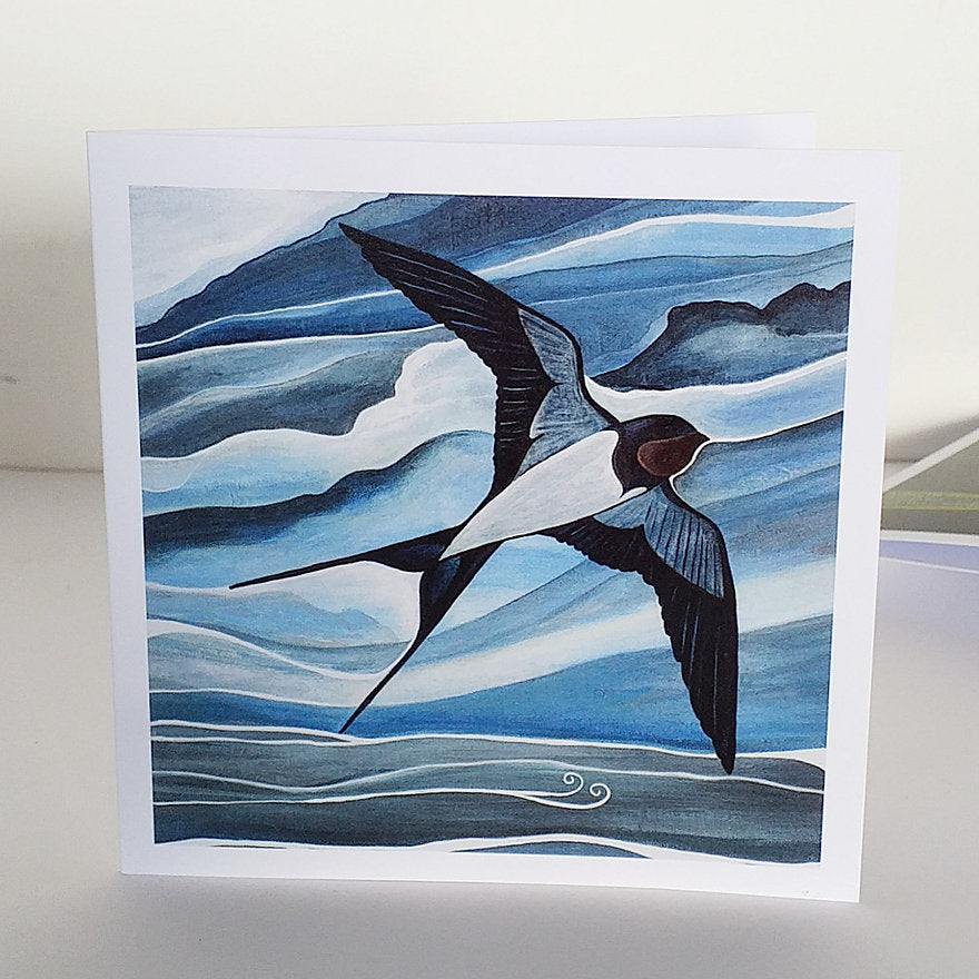 Swallow In Flight ~ Greeting Card