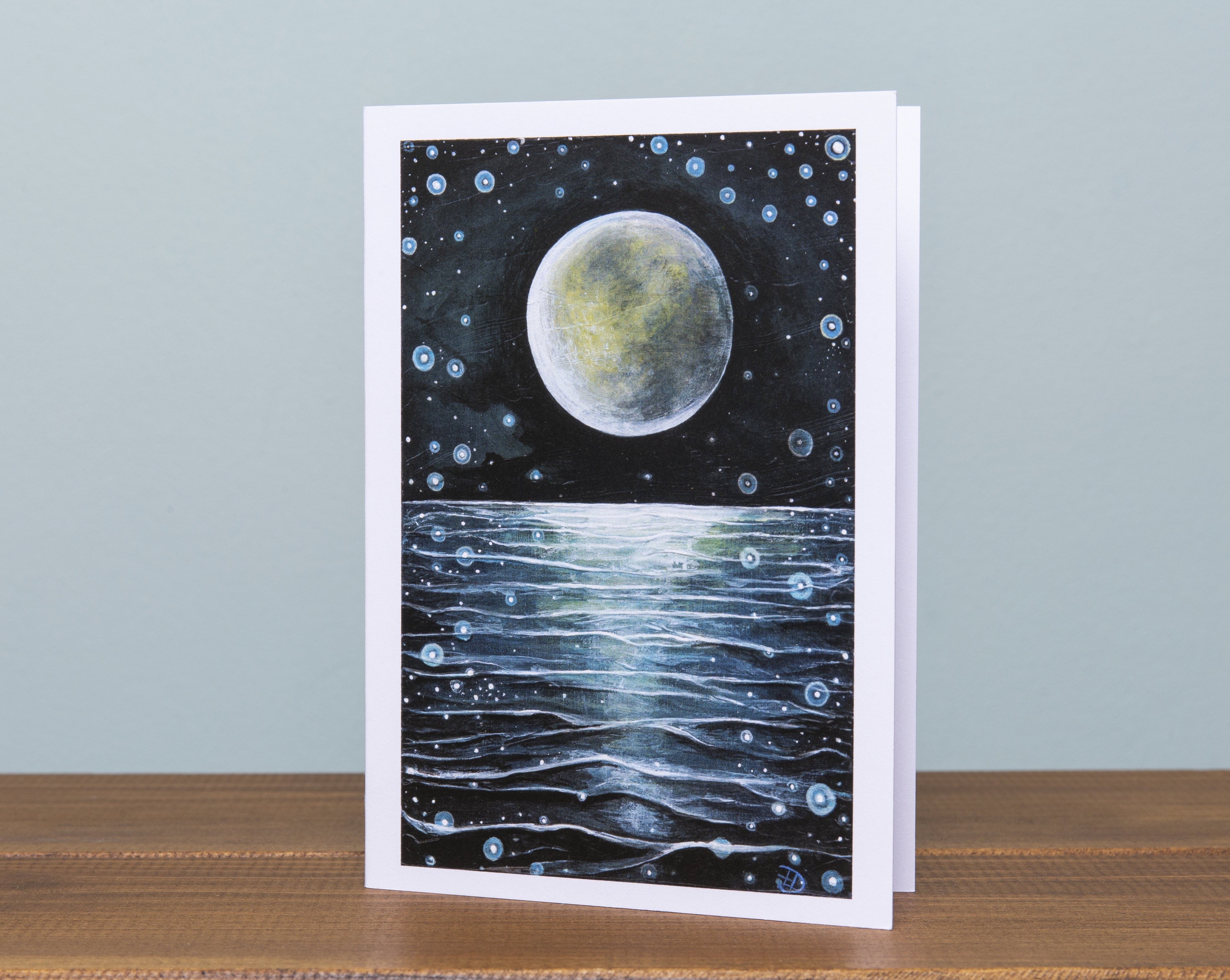 Moon Over Water ~ Greeting Card