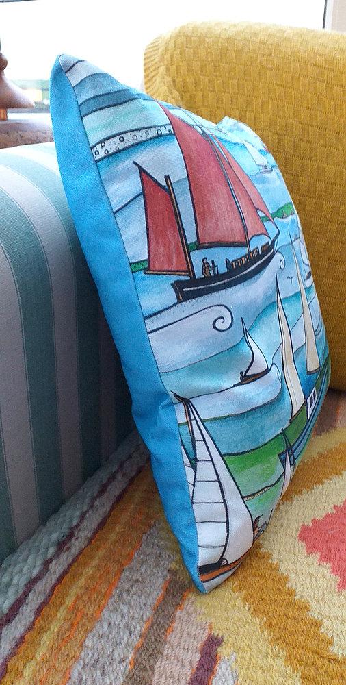 Sailing Boats ~ Cushion