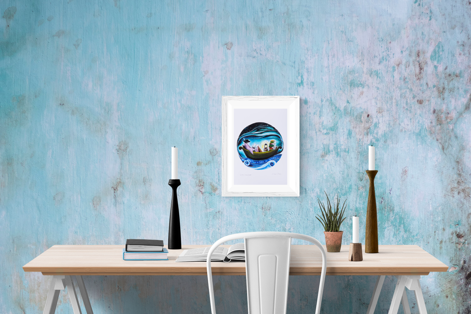 Lost In A Sea Of Words ~ Art Print