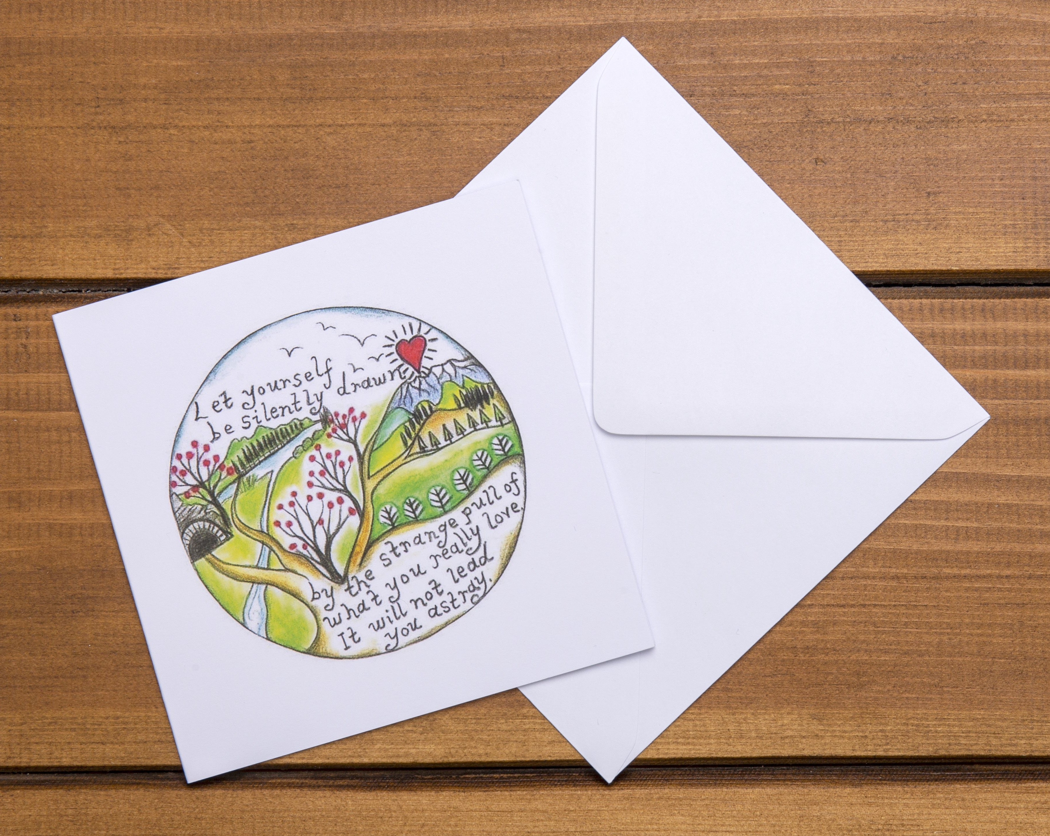 Silently Drawn  ~  Follow your dreams ~ Greeting Card