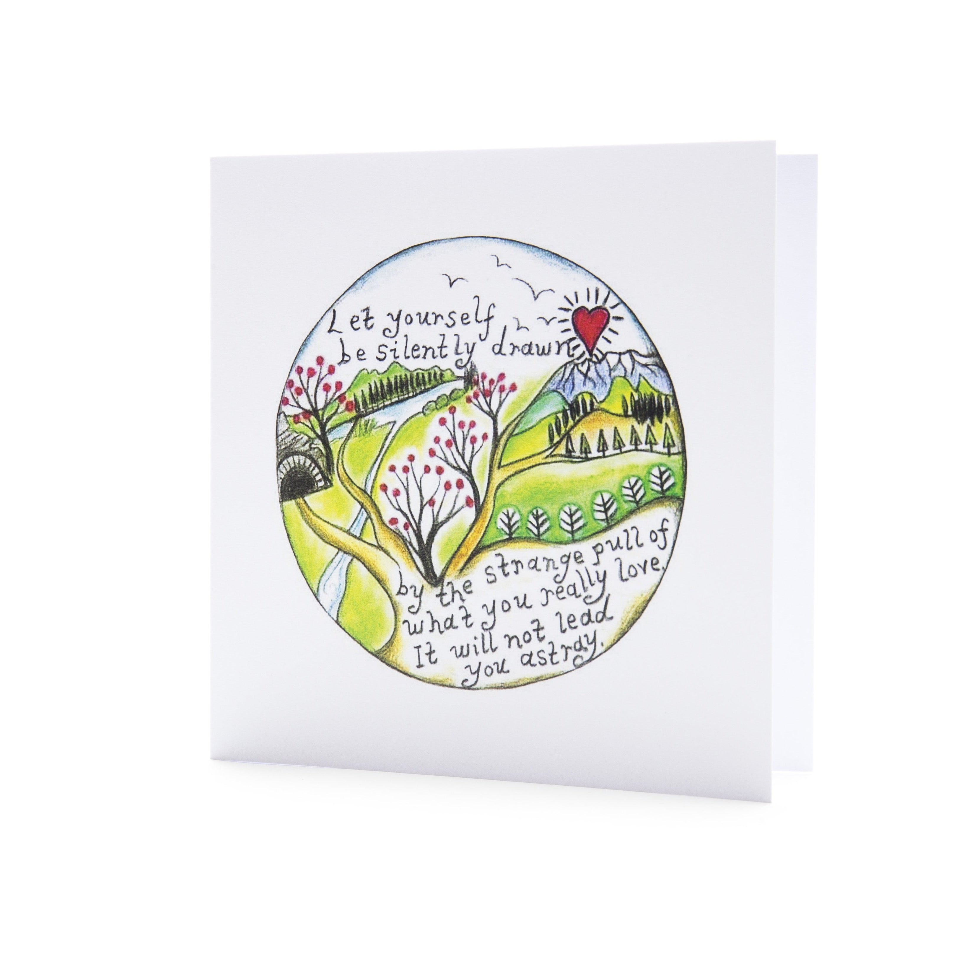 Silently Drawn  ~  Follow your dreams ~ Greeting Card