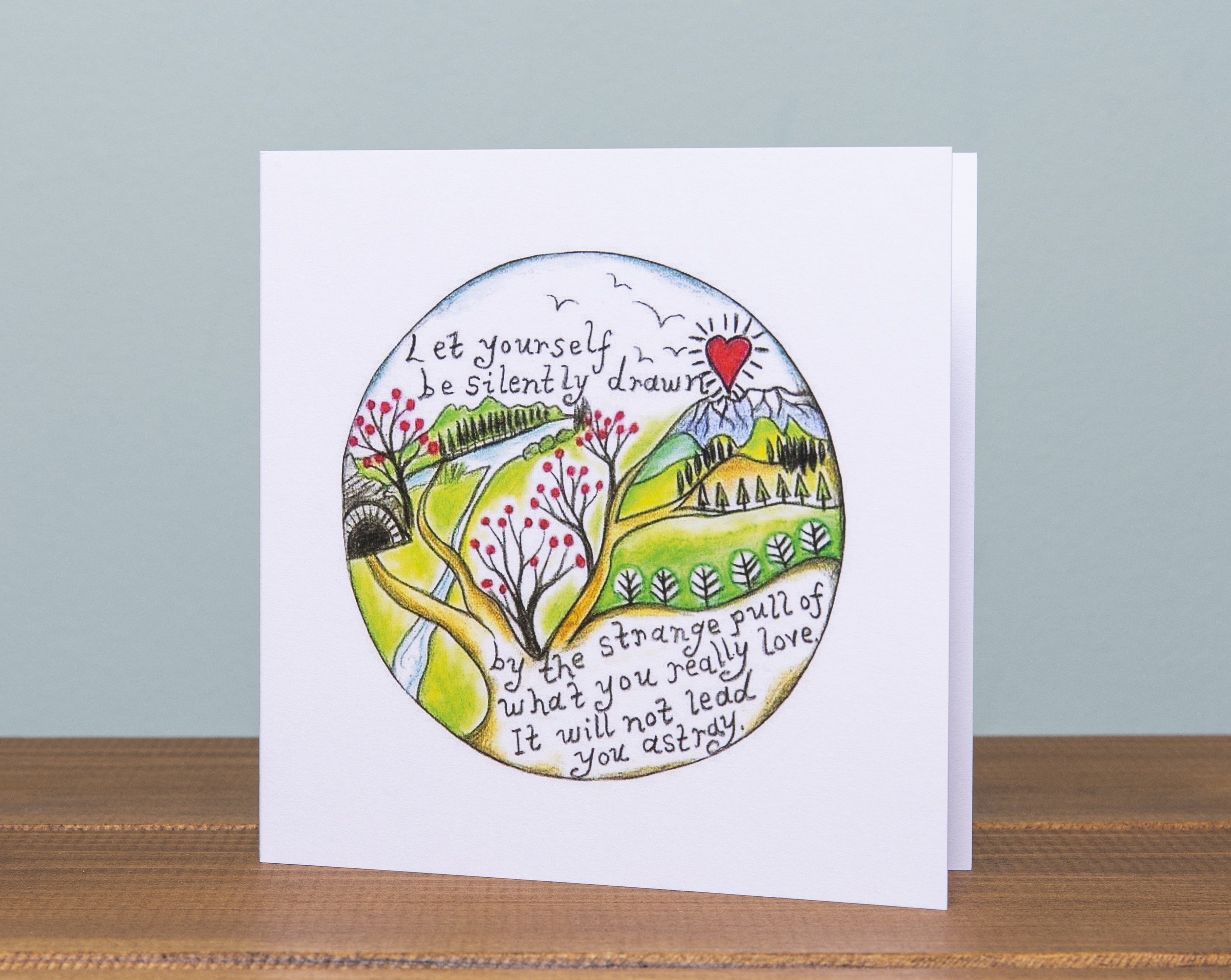 Silently Drawn  ~  Follow your dreams ~ Greeting Card