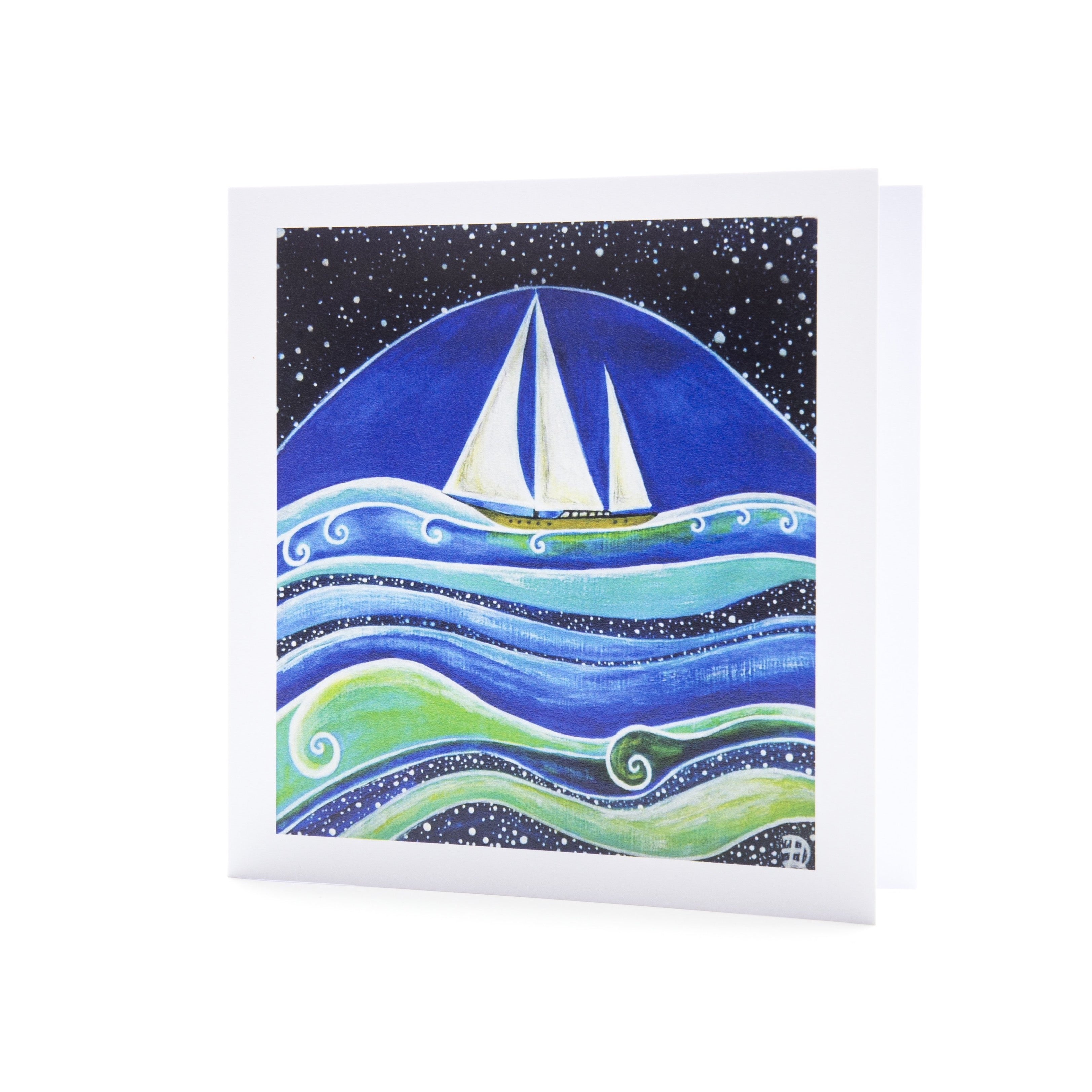 Star Sailing ~ Square Greeting Card