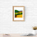 Across Blanket Fields print framed on wall in living space 
