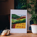 Across Blanket Fields Norther Ireland art print showing rolling drumlins