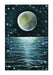My Moon, moon over water, art print by Hannah Dorman, Mindful art