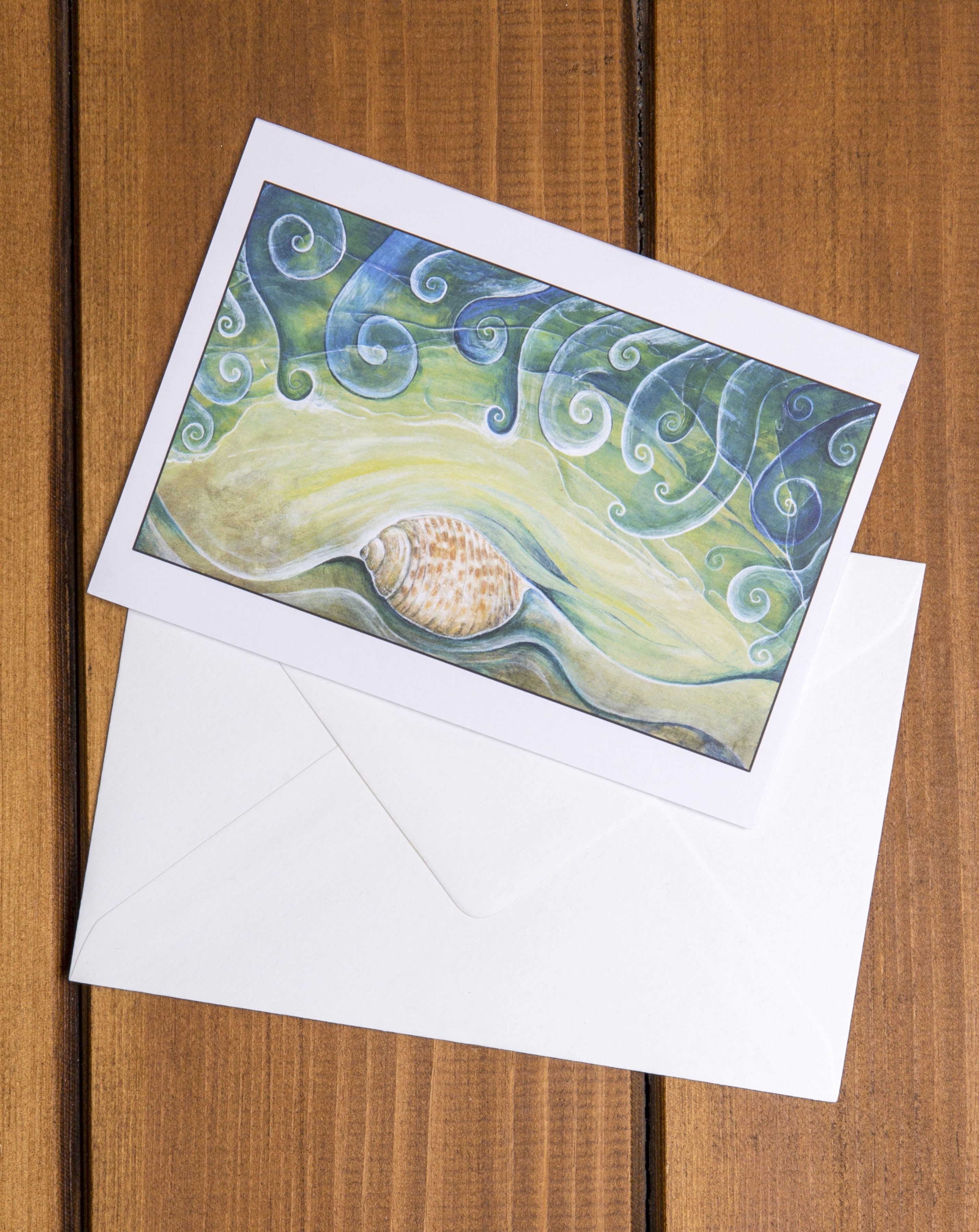 Shell On The Shore ~ Greeting Card