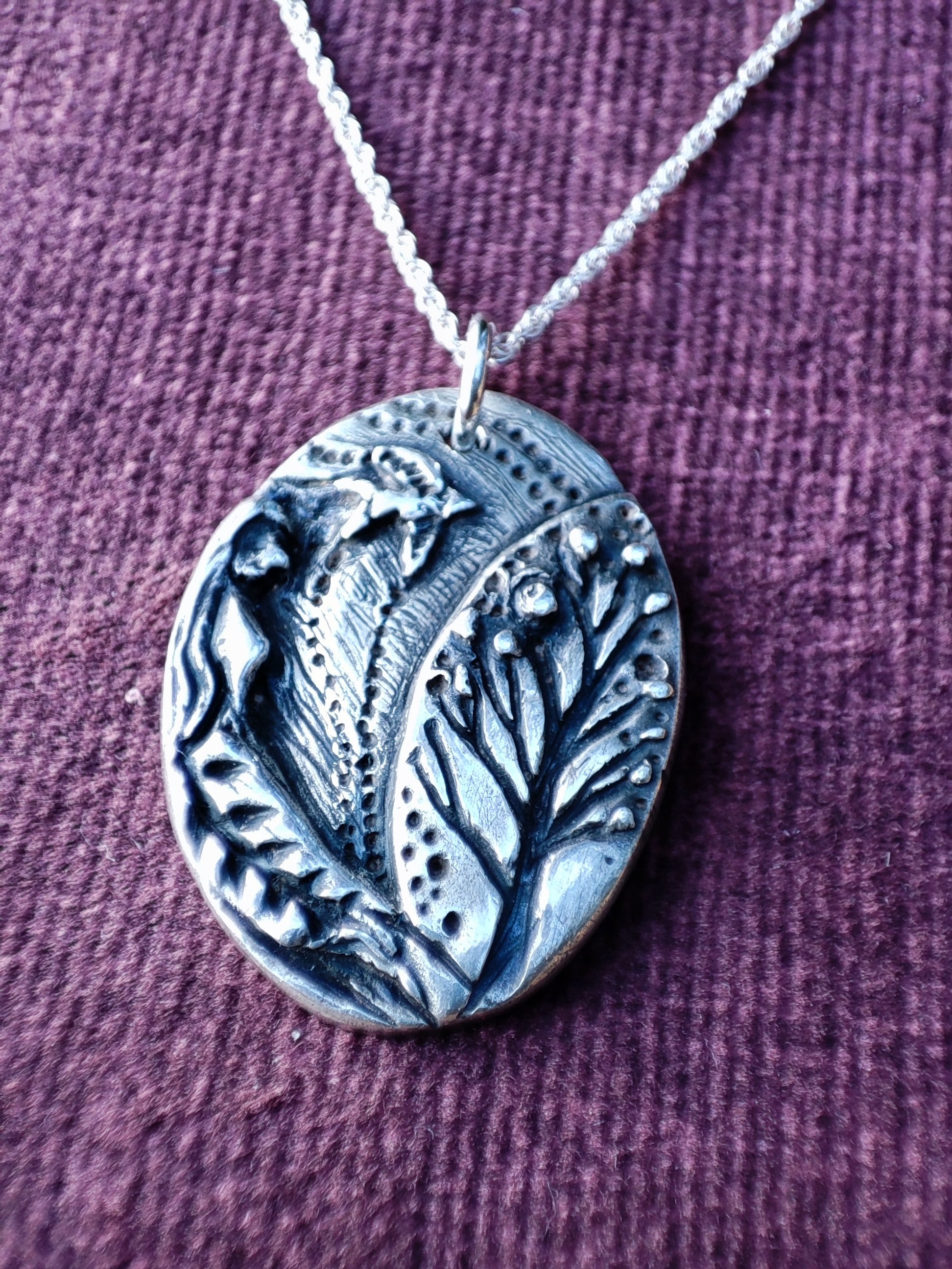 'Connected to Nature' ~ Silver pendant