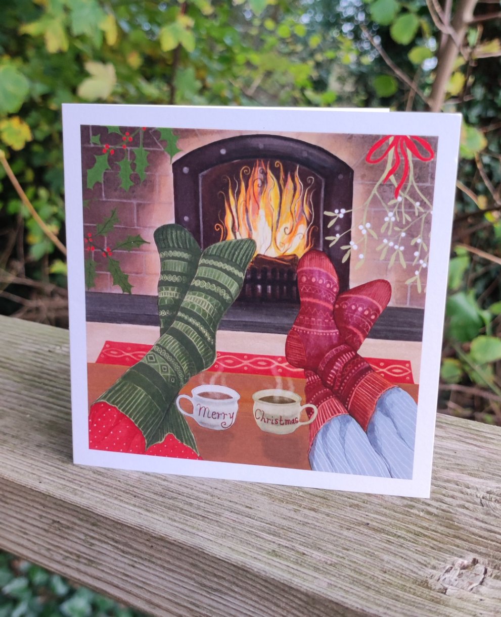 Cosy Toes ~ Christmas Card