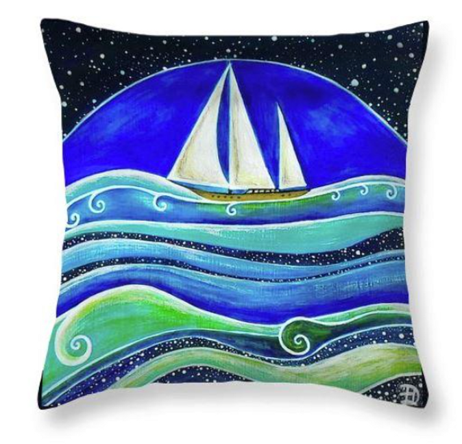 Star sailing ~ Boat Cushion