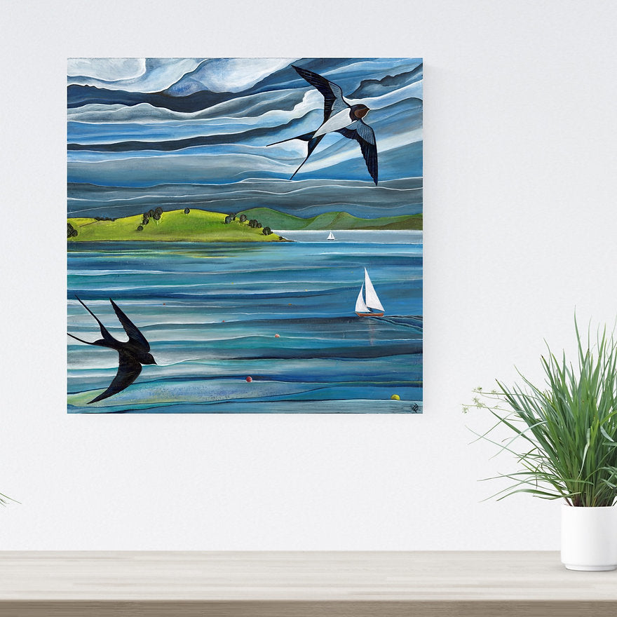 Swallows & Sails ~ Original Painting