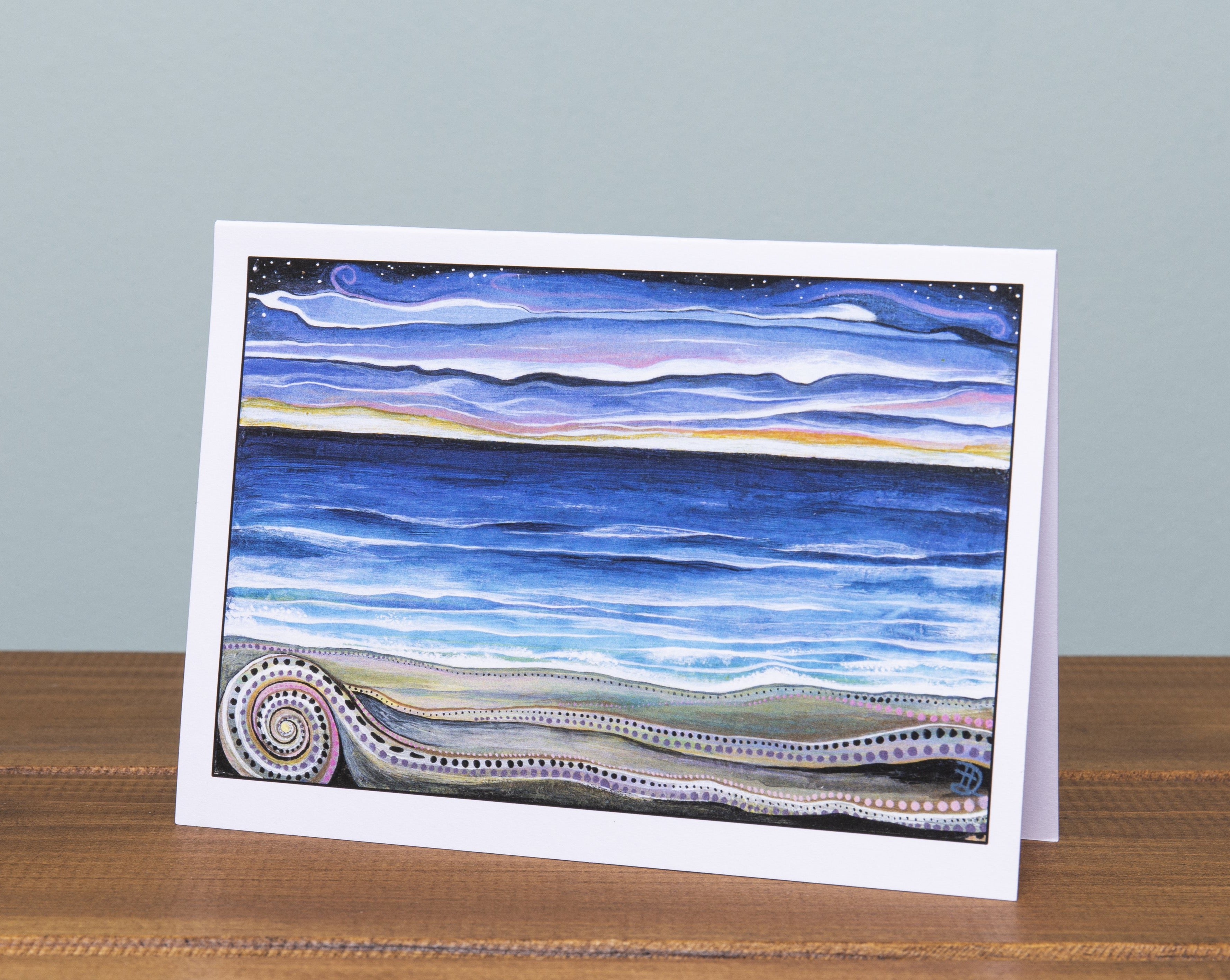 Sunset On A Distant Shore ~ Greeting Card